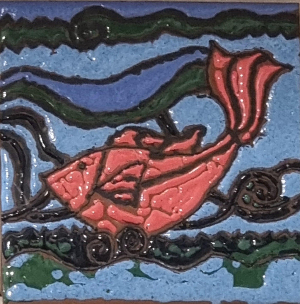 Crimson Tide Ceramic Tile Art