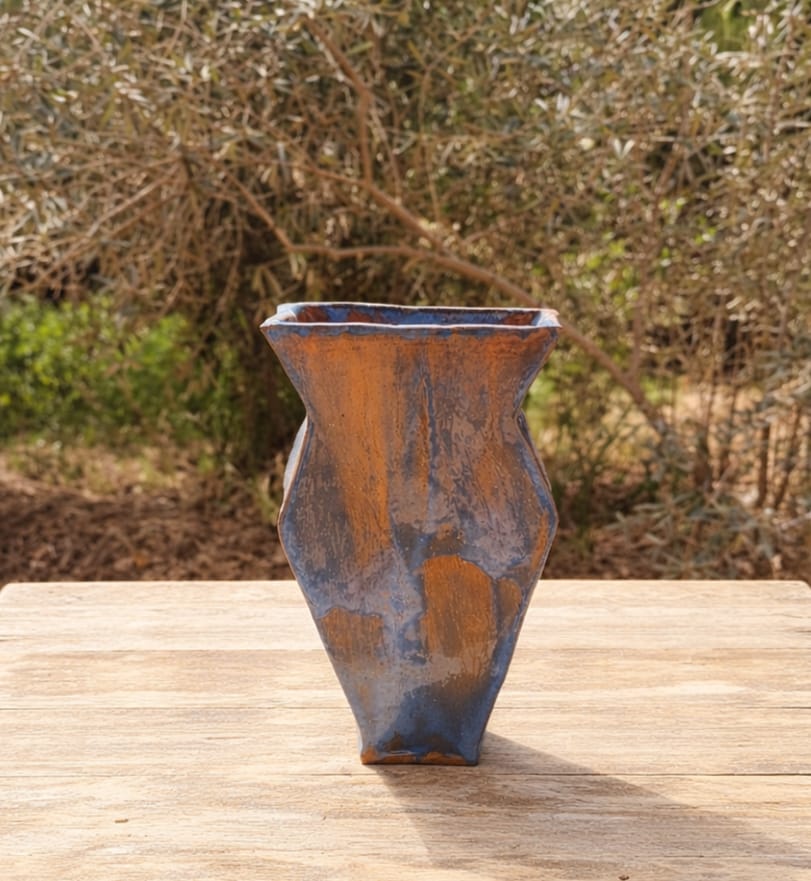 Earth Flow Ceramic Vase