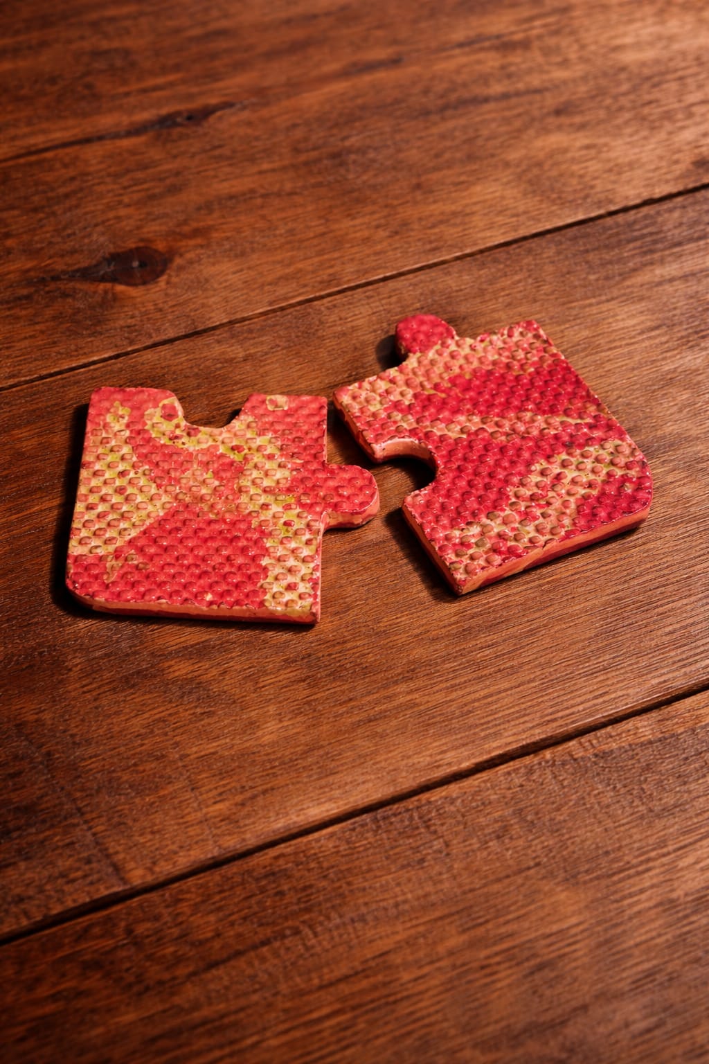Puzzle Ceramic Coasters Set