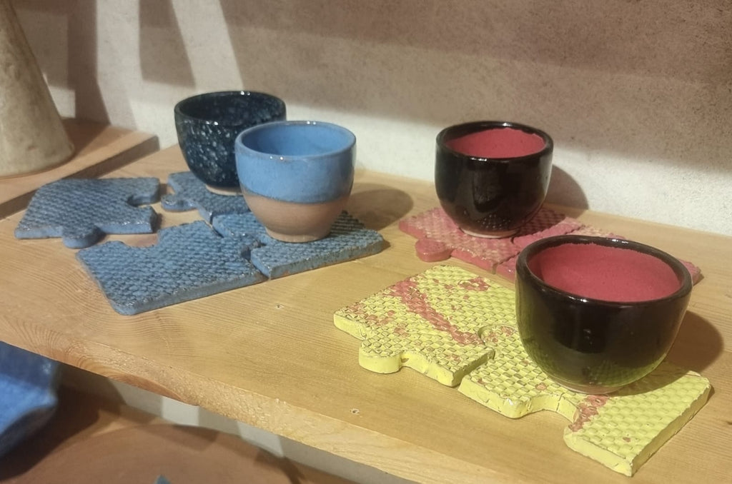 Puzzle Ceramic Coasters Set