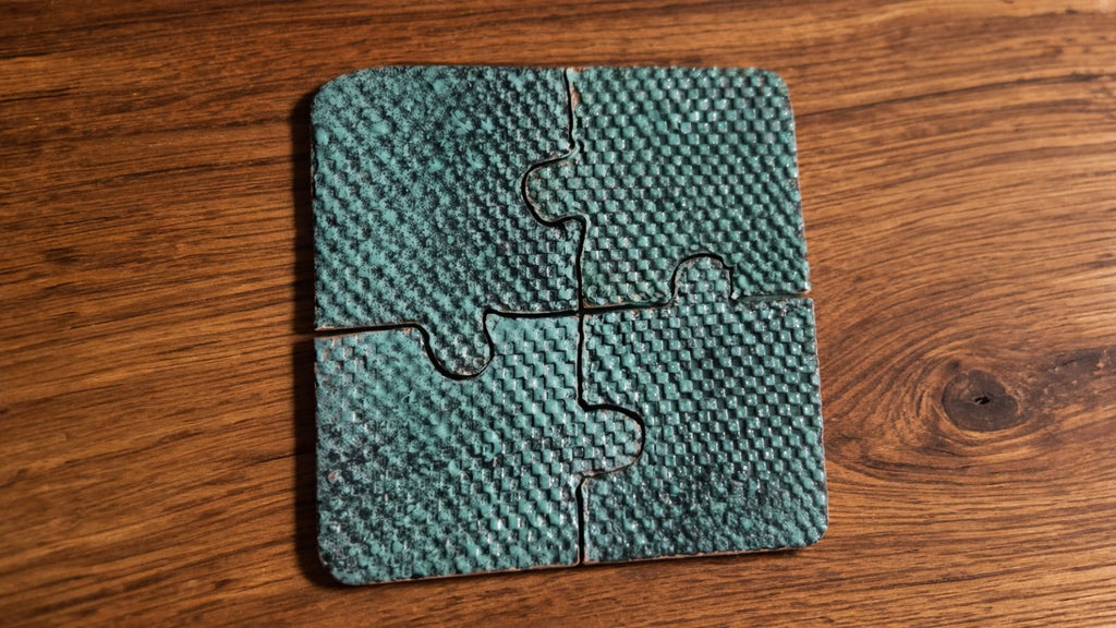 Puzzle Ceramic Coasters Set