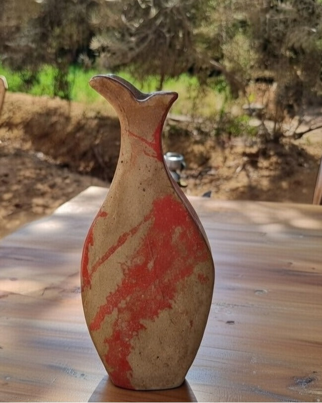 Blush Flame Ceramic Vase