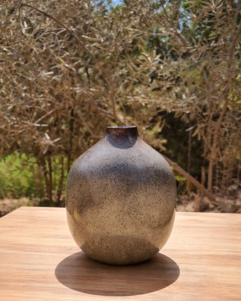 Smoked Earth Ceramic Vase